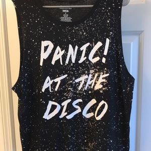Black Panic at the Disco Tank Top